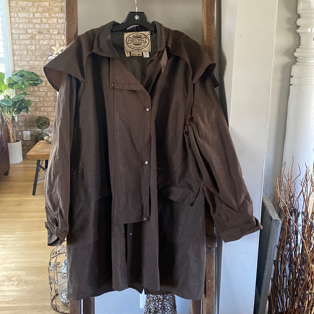DRIZA BONE THE AUSTRALIAN LEGEN OILSKIN RIDING COAT SHORT LARGE